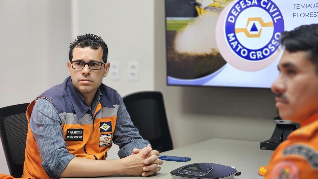 Defesa Civil apresenta ao CBMRO modelo de contrato de aeronaves para combate a incêndios florestais - Foto por: Camilla Zeni/Secom-MT