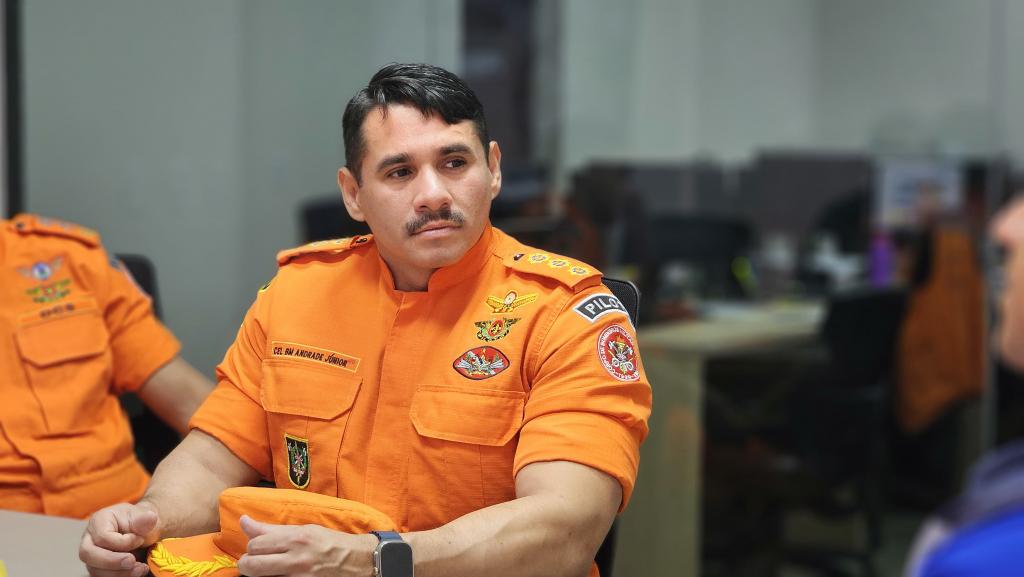 Defesa Civil apresenta ao CBMRO modelo de contrato de aeronaves para combate a incêndios florestais - Foto por: Camilla Zeni/Secom-MT