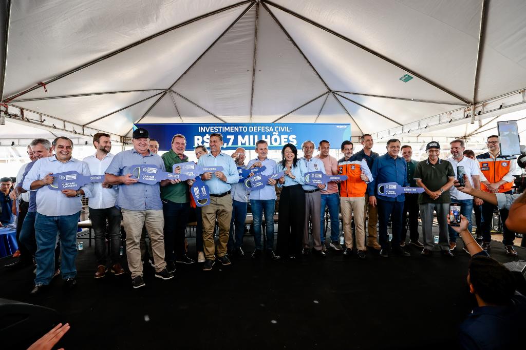 Governo de MT entrega 60 viaturas para as Coordenadorias Municipais de Defesa Civil - Foto por: Mayke Toscano/Secom-MT