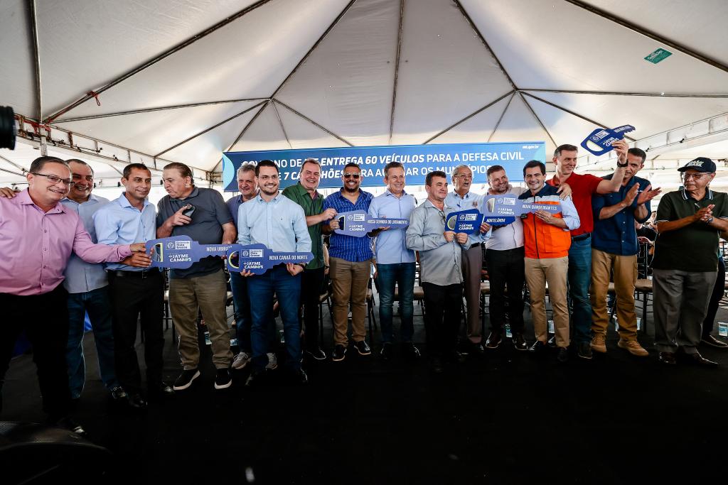 Governo de MT entrega 60 viaturas para as Coordenadorias Municipais de Defesa Civil - Foto por: Mayke Toscano/Secom-MT