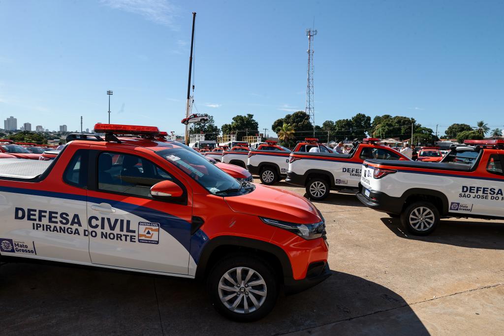 Governo de MT entrega 60 viaturas para as Coordenadorias Municipais de Defesa Civil - Foto por: Mayke Toscano/Secom-MT