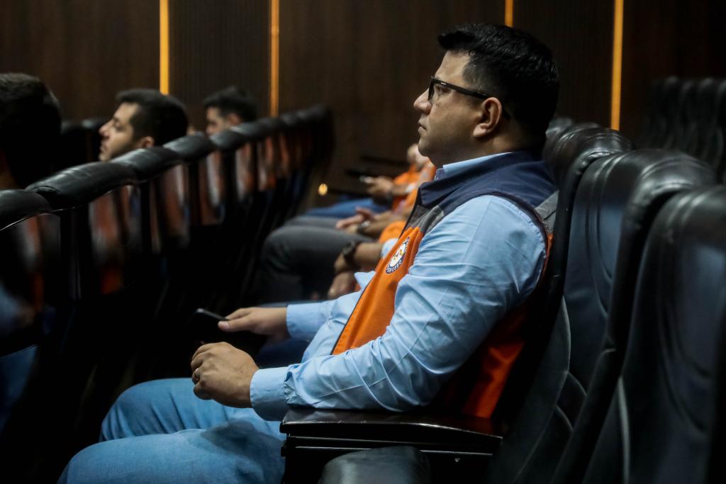 Agentes da Defesa Civil participam de capacitação para uso do sistema Defesa Civil Alerta - Foto por: Christiano Antonucci/Secom-MT