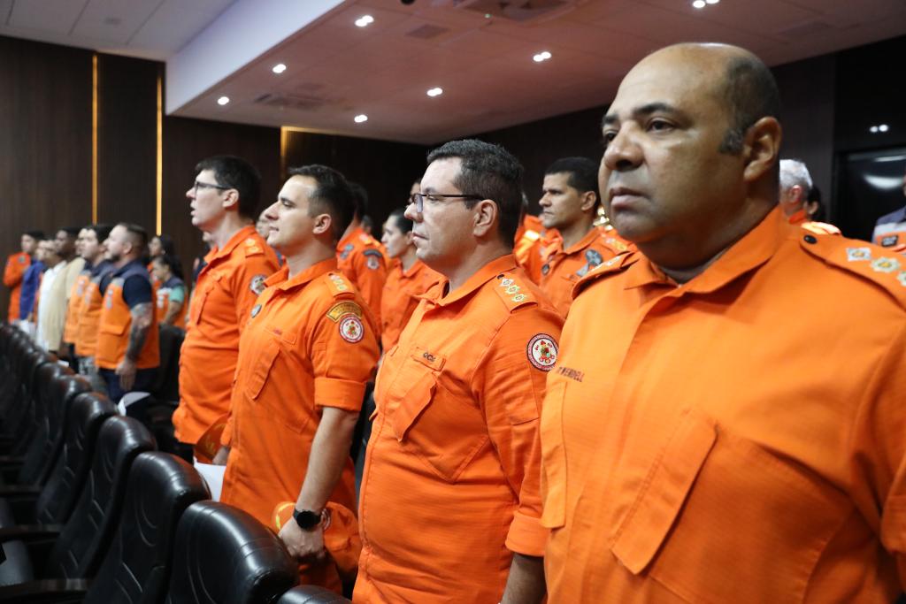 Transmissão de cargo de secretário adjunto de Proteção e Defesa Civil do Estado - Foto por: SD BM Prado