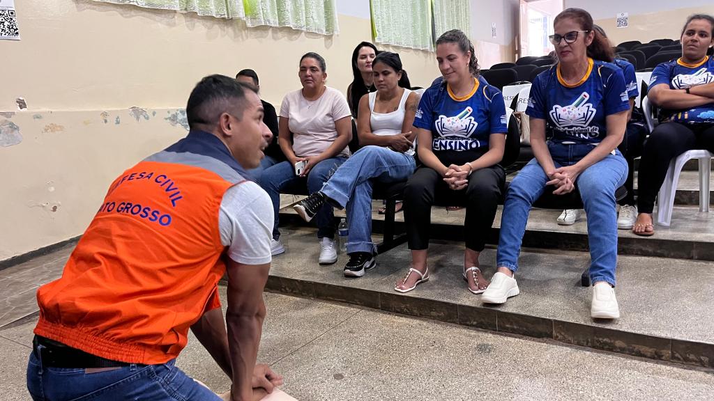 Defesa Civil leva curso de voluntários a São José dos Quatros Marcos - Foto por: Gustavo Barbosa/Defesa Civil