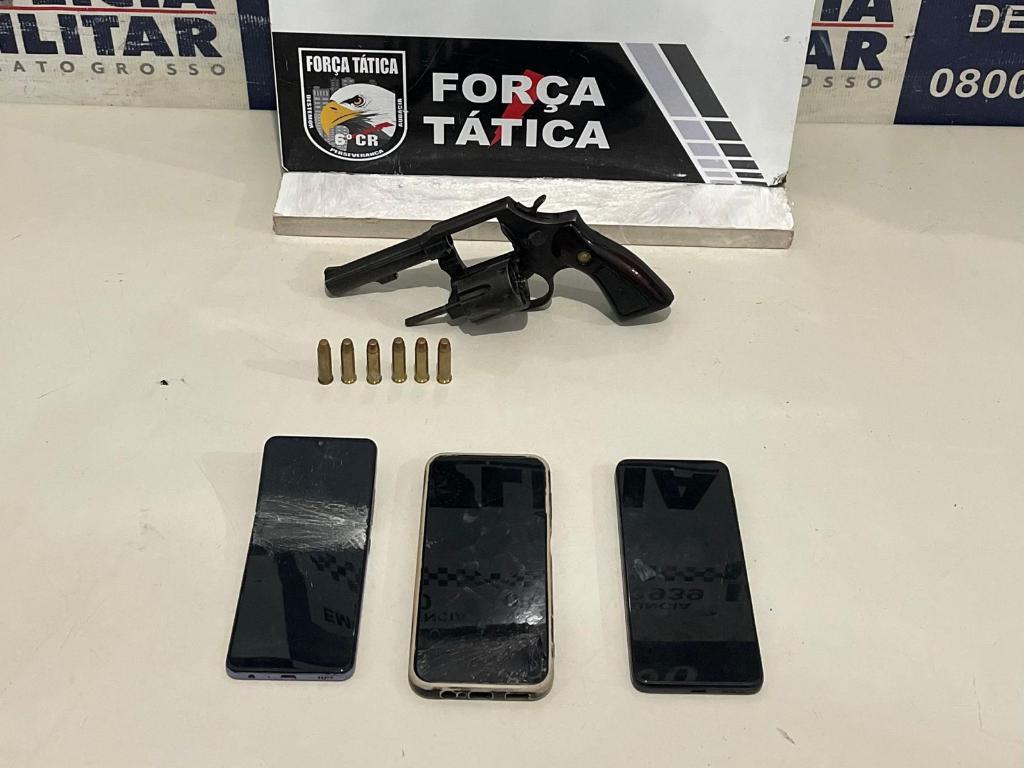 Polícia Militar prende três integrantes de facção que planejavam homicídio de rival em Cáceres