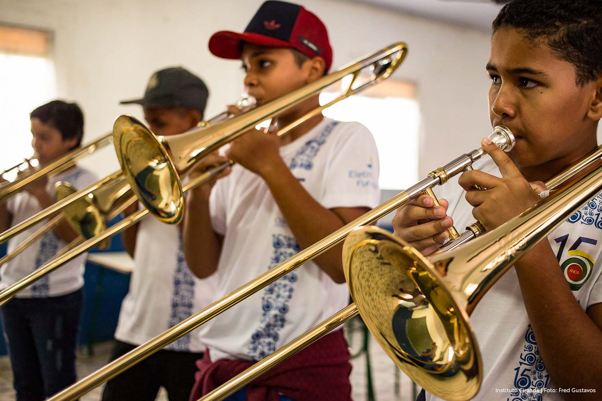 Instituto Ciranda abre 200 vagas para modalidades de ensino de música com patrocínio da Secel - Estudantes do Instituto Ciranda – Música e Cidadania