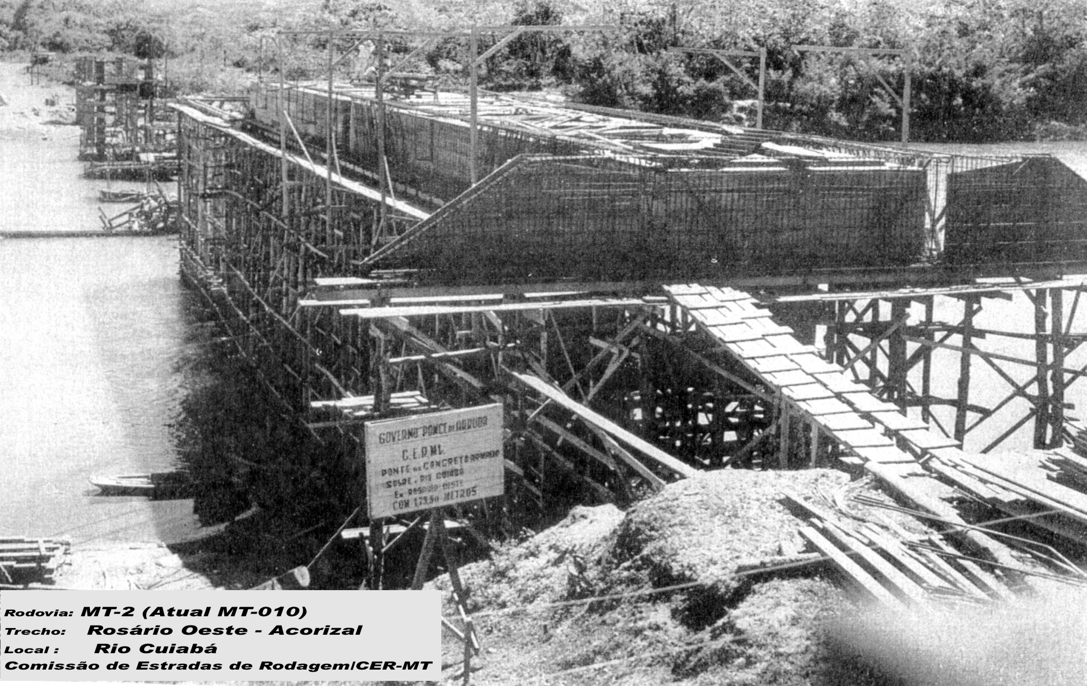 Uma das obras da antiga CER-MT