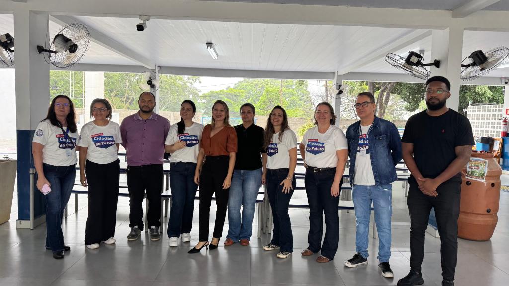 Equipe técnicana E.E Mariana Luiza Moreira - Foto por: Michell Miranda - CGE/MT