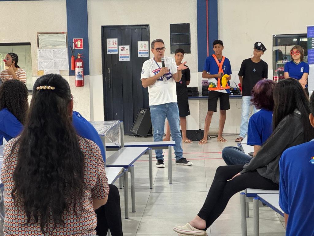 Teatro na escola EE Pascoal Moreira Cabral - Foto por: Luciana Silva | CGE-MT