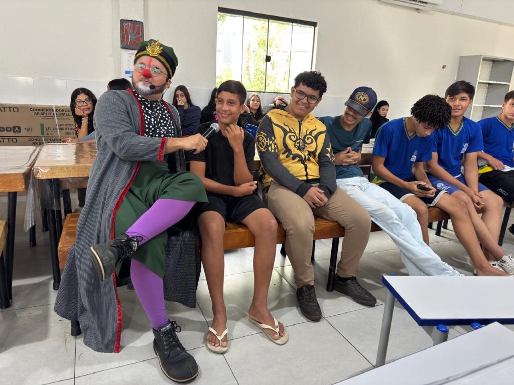 Teatro na escola EE Pascoal Moreira Cabral - Foto por: Luciana Silva | CGE-MT