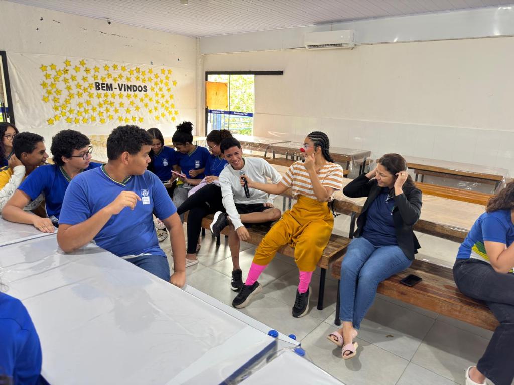 Teatro na escola EE Pascoal Moreira Cabral - Foto por: Luciana Silva | CGE-MT