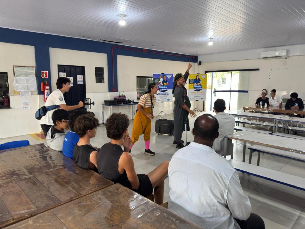 Teatro na escola EE Pascoal Moreira Cabral - Foto por: Luciana Silva | CGE-MT