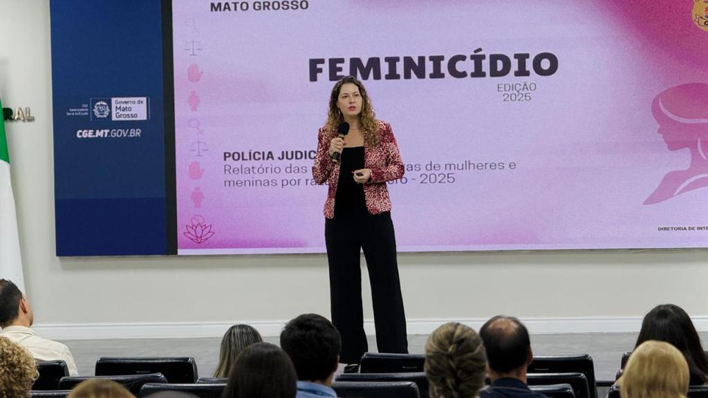 Coordenadora de Enfrentamento à Violência contra a Mulher e Vulneráveis da Polícia Civil de Mato Grosso, delegada Mariell Antonini - Foto por: Júlio Badaró | CGE-MT