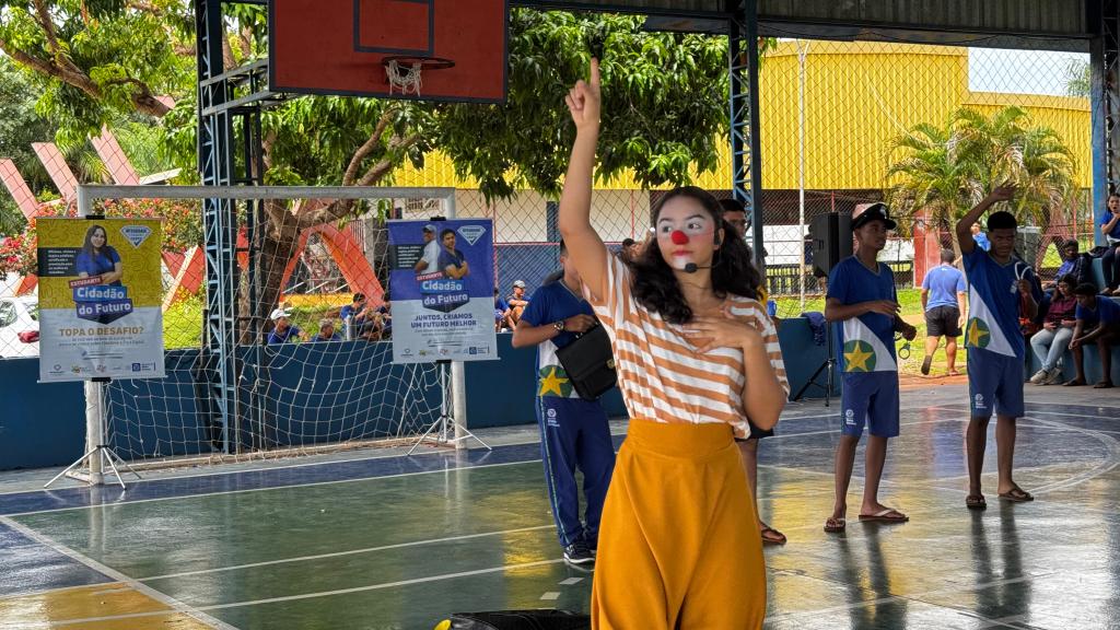 Teatro na Escola Jayme Veríssimo de Camos em Várzea Grande - Foto por: Michell Miranda | CGE-MT