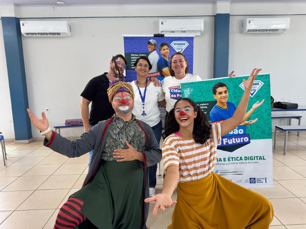 Teatro na Escola Filogônio Corrêa no Distrito de Nossa Senhora da Guia - Foto por: Luciana Silva | CGE-MT