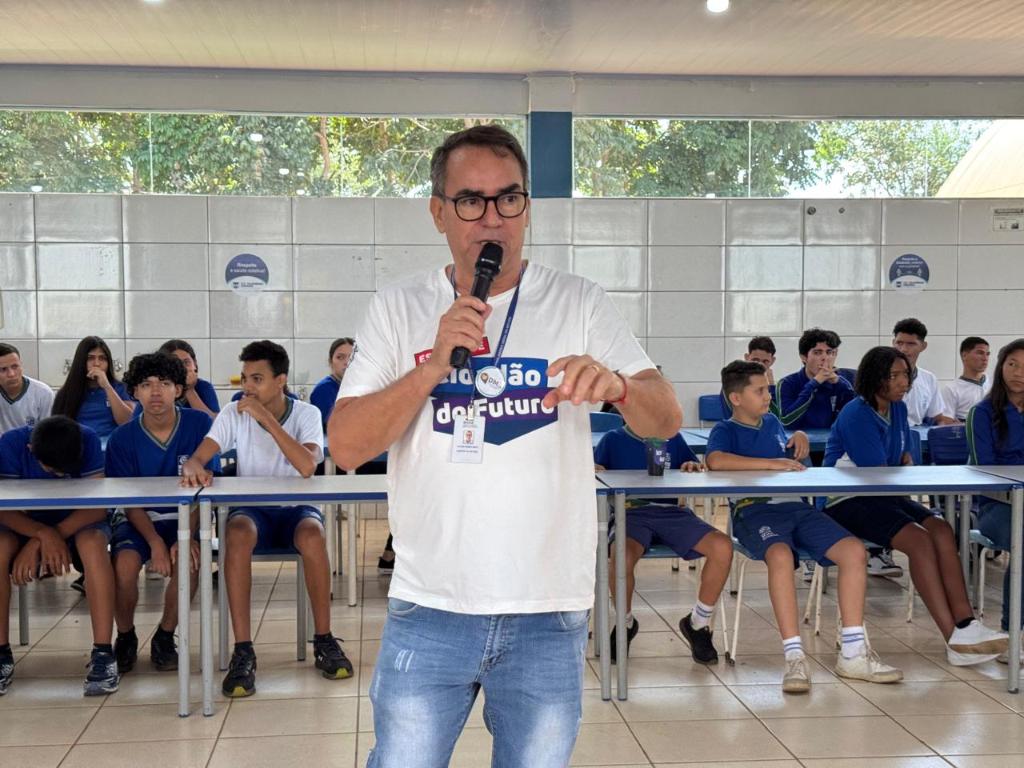 Teatro na Escola Filogônio Corrêa no Distrito de Nossa Senhora da Guia - Foto por: Luciana Silva | CGE-MT
