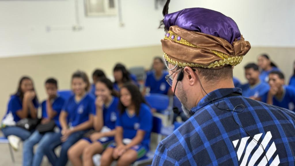 Teatro na Escola Deputado Salim Nadaf em Várzea Grande - Foto por: Júlio Badaró | CGE-MT