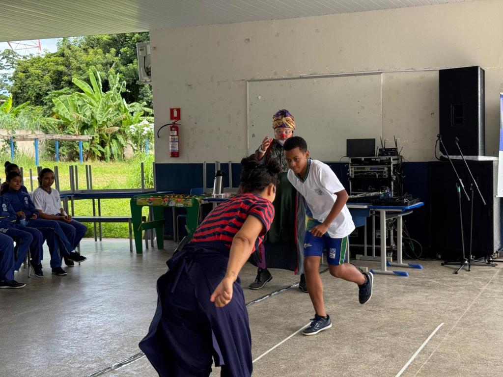 Teatro na Escola José de Barros Maciel em Nossa Senhora do Livramento - Foto por: Luciana Silva | CGE-MT