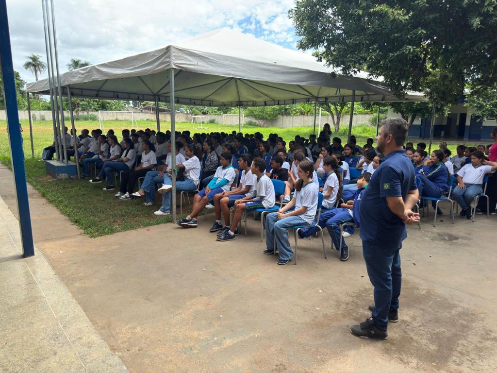 Teatro na Escola José de Barros Maciel em Nossa Senhora do Livramento - Foto por: Luciana Silva | CGE-MT