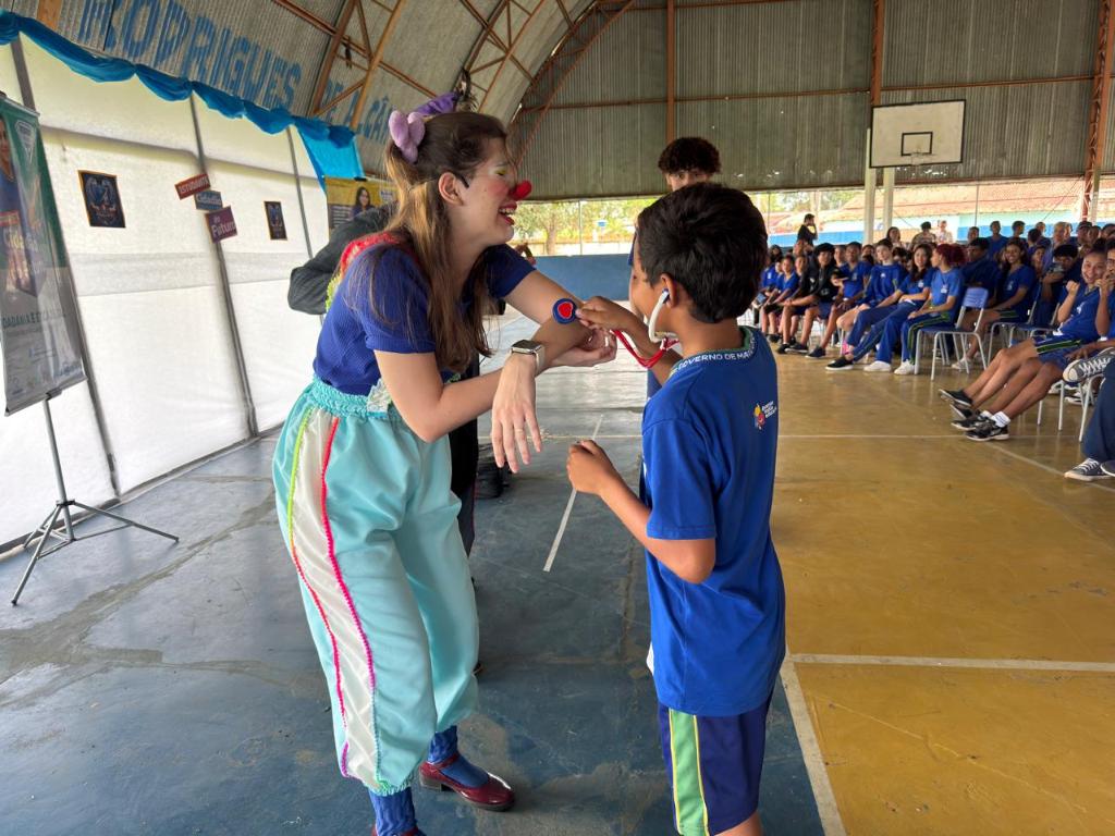Teatro na Escola Hermes Rodrigues de Alcântara em Santo Antônio do Leverger - Foto por: Luciana Silva | CGE-MT