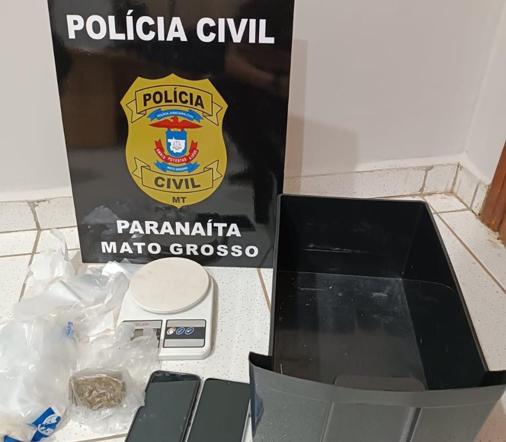 Polícia Civil prende mulher durante operação de combate ao tráfico em Paranaíta - 